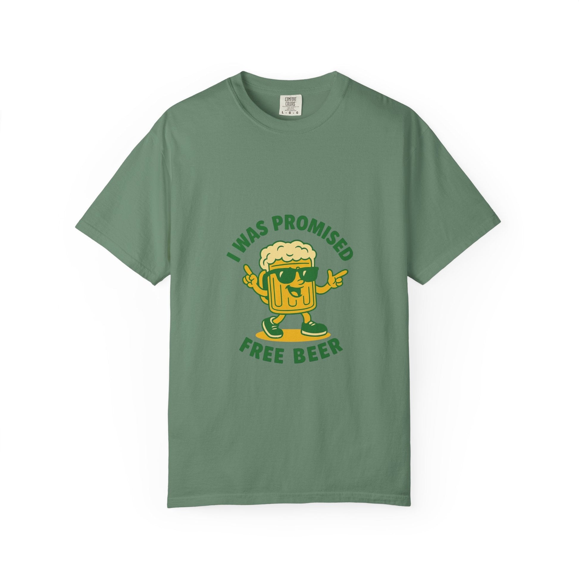 Unisex Garment-Dyed T-shirt – Snazzy Free Beer Edition Printify