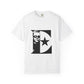 Black & White Portrait Unisex Garment-Dyed T-shirt - snazzymerch