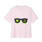 Neon Love Notes Unisex Oversized Boxy tee Printify