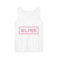Minimal BLINK Logo – Dyed Tank Top Printify