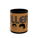 Diamond Dot Retro Black Mug (11oz, 15oz) - snazzymerch