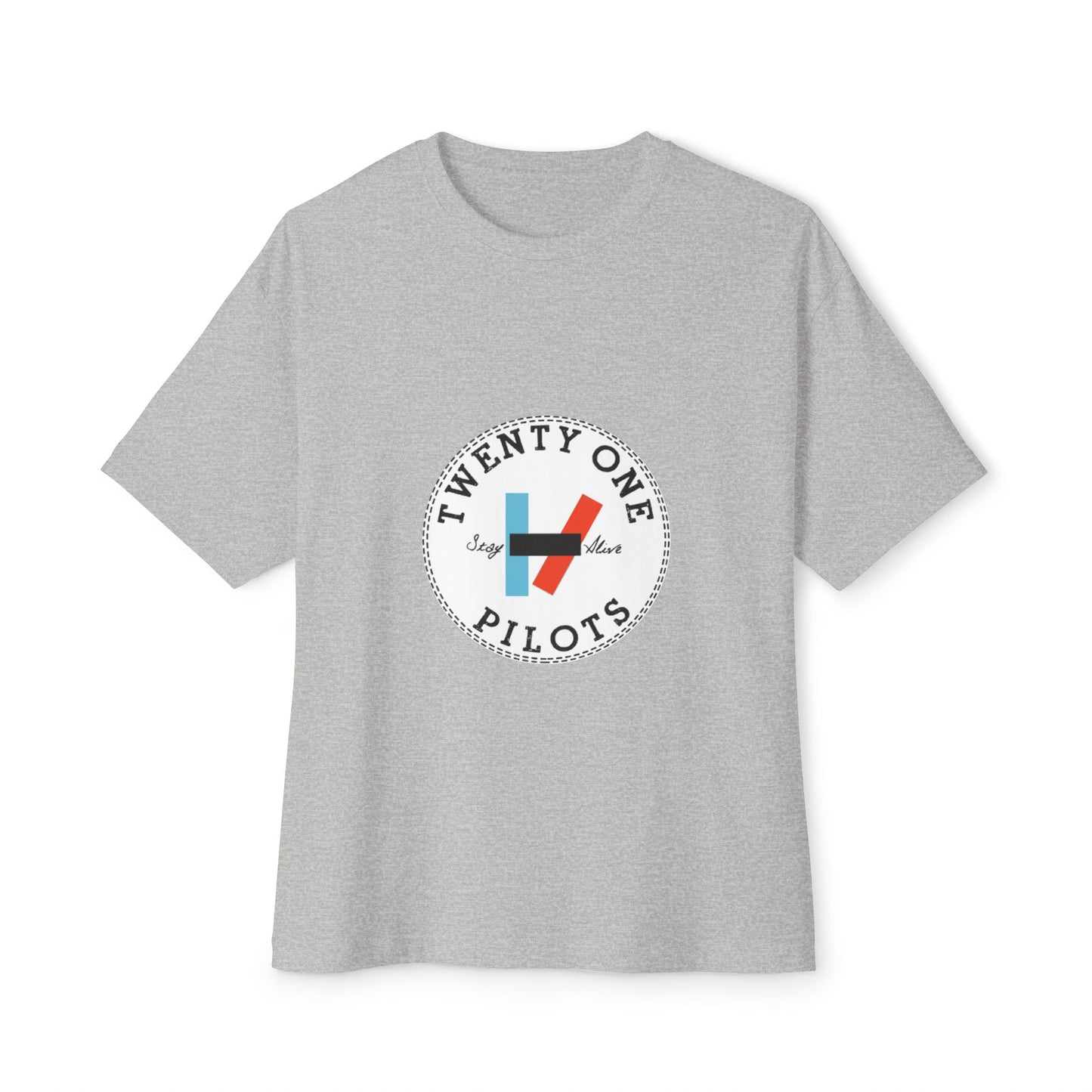 Trident Glow Unisex Oversized Boxy Tee - snazzymerch