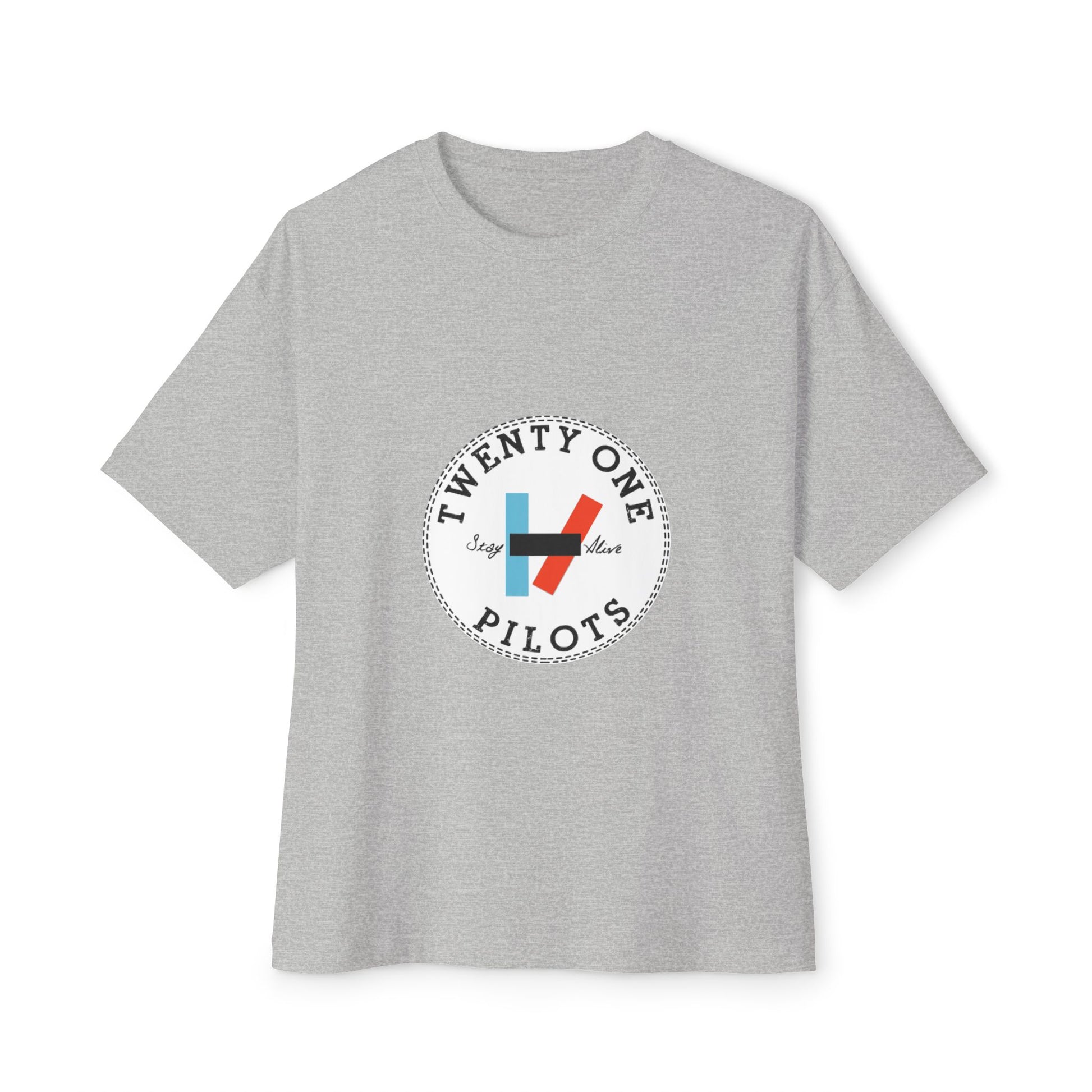 Trident Glow Unisex Oversized Boxy Tee - snazzymerch