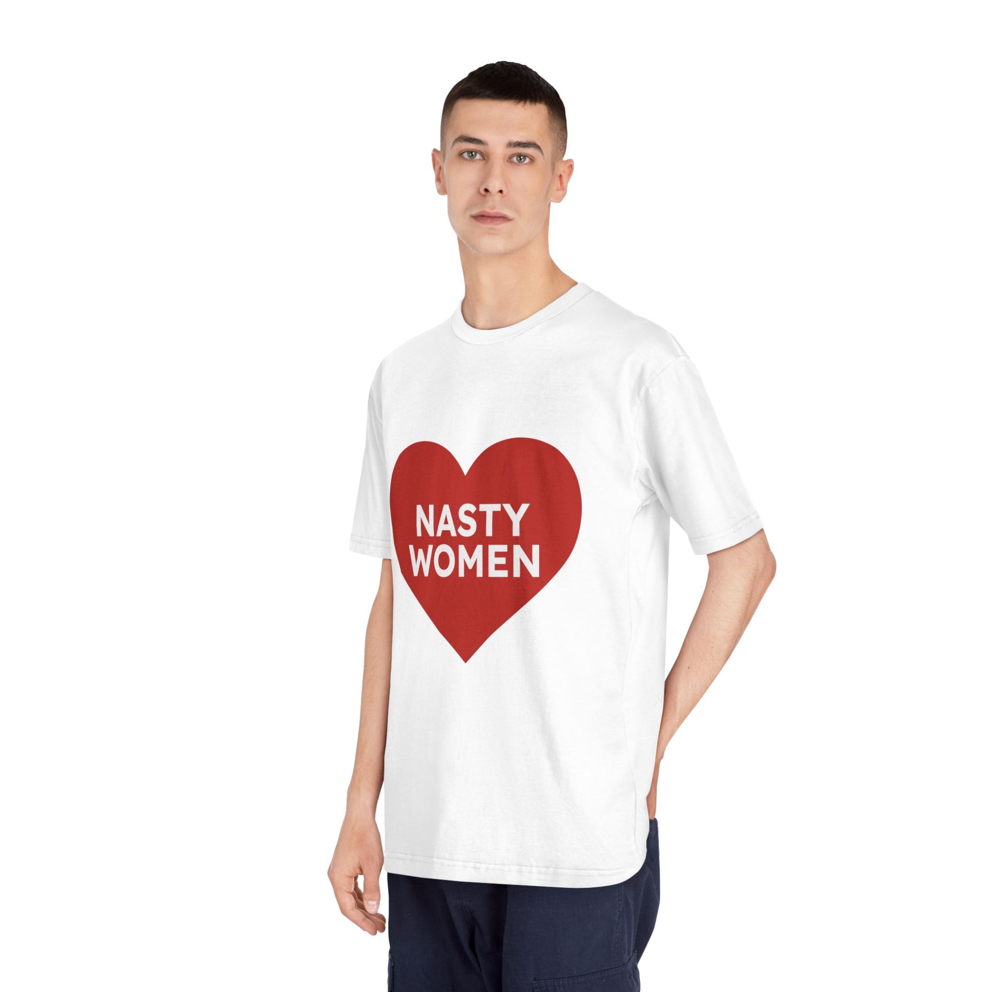 Nasty Women Heart - Unisex Classic Crewneck T-shirt Printify