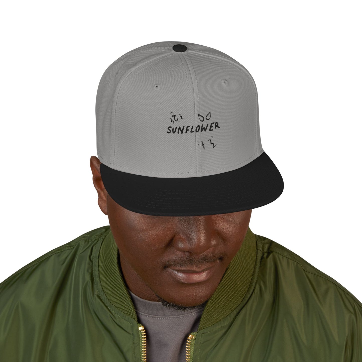 Yellow Barbed Wire Disc Snapback Cap Printify