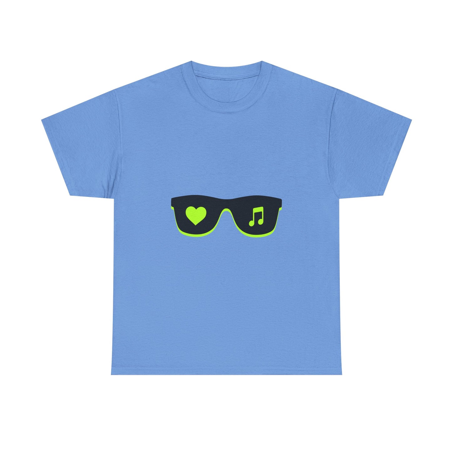 Neon Love Notes Unisex Heavy cotton tee Printify