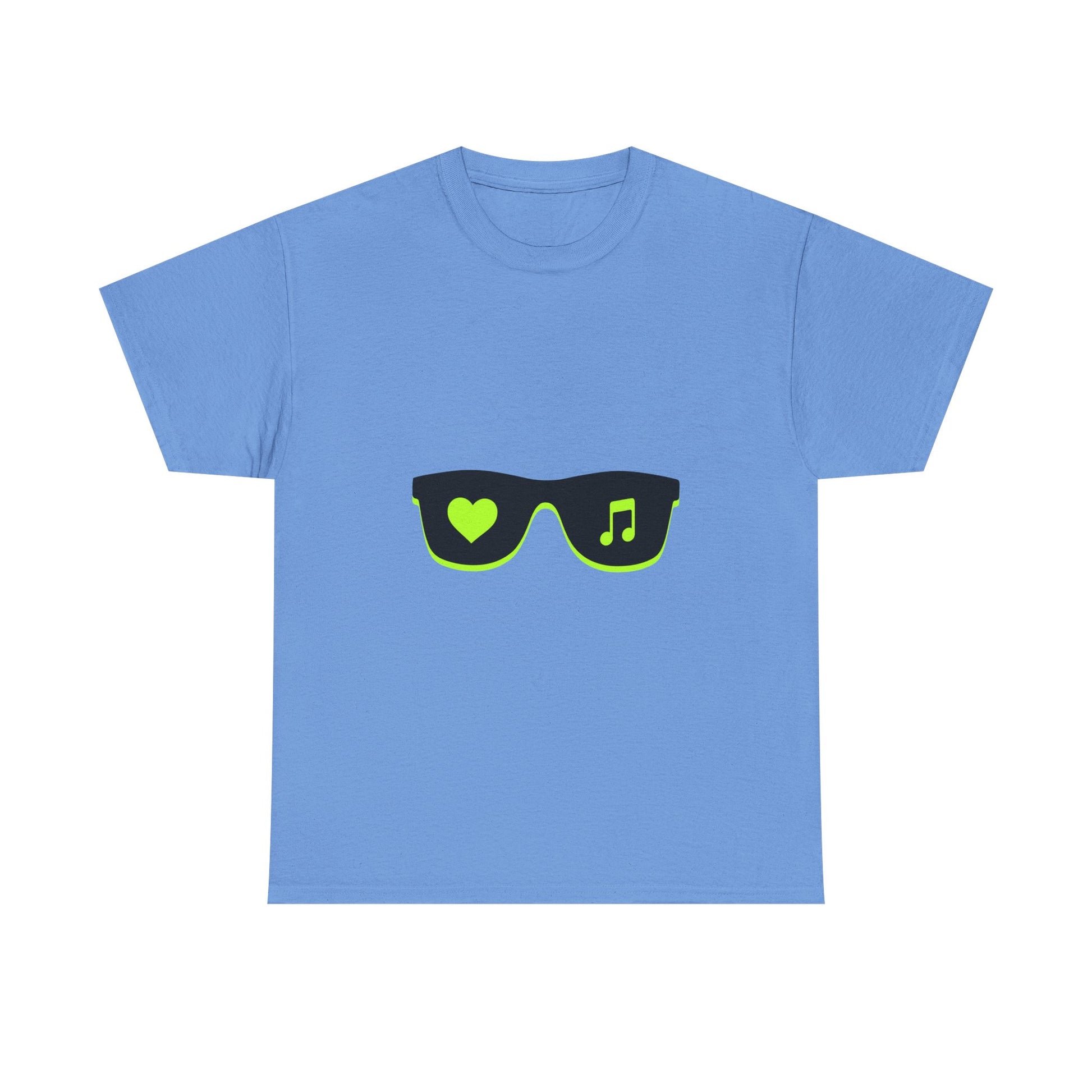 Neon Love Notes Unisex Heavy cotton tee Printify