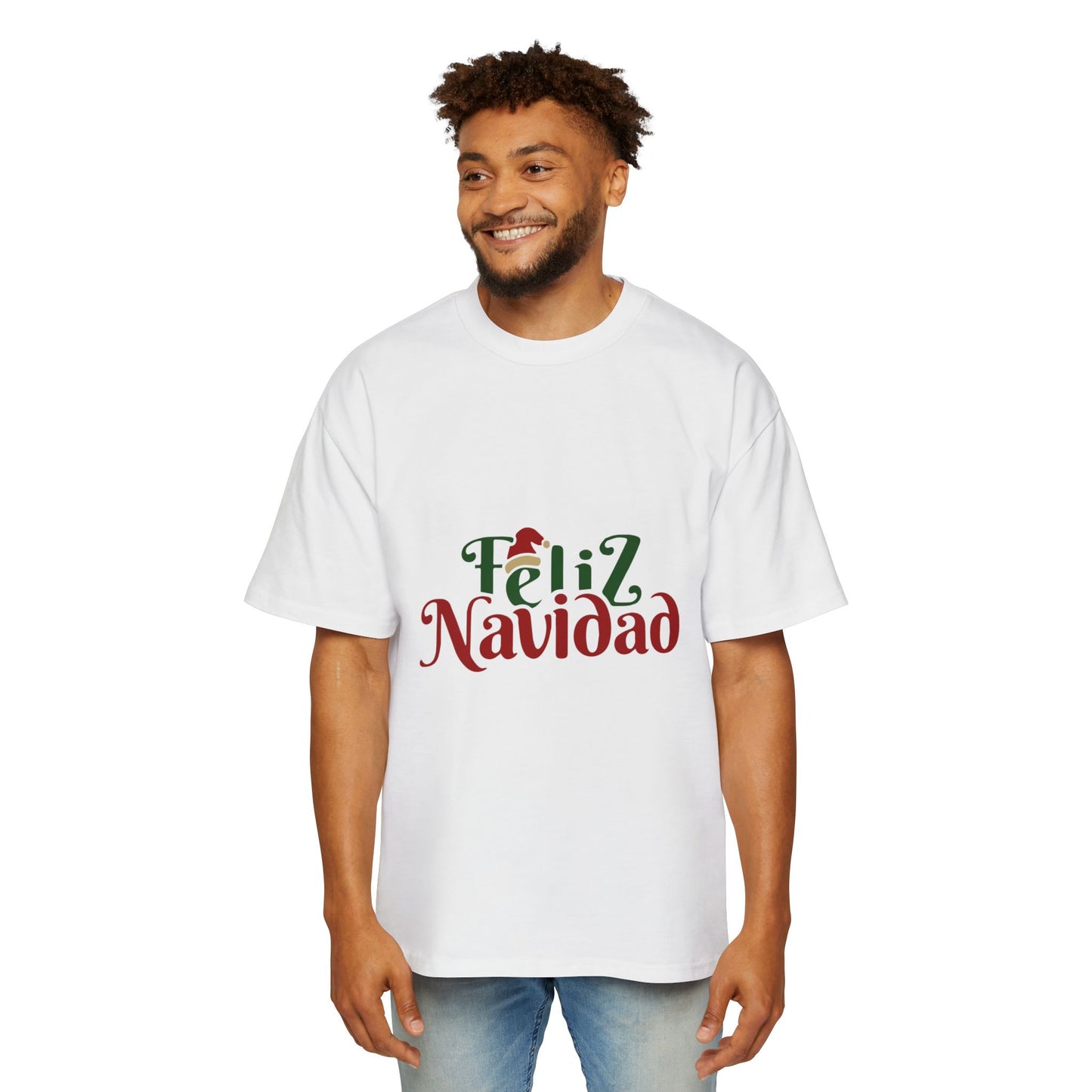 Feliz Navidad Oversized Tee – Festive Spanish Christmas T-Shirt Printify
