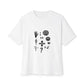 Ocean Wave with Heart Outline Oversized Boxy Tee Printify