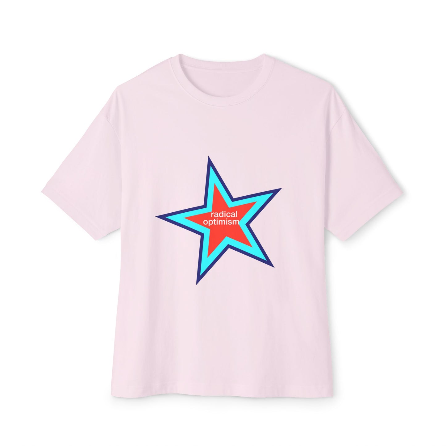 Power of Positivity Star Unisex Oversized Boxy Tee - snazzymerch