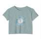 Midnight Vinyl Vibes Women's Festival Crop Top - snazzymerch