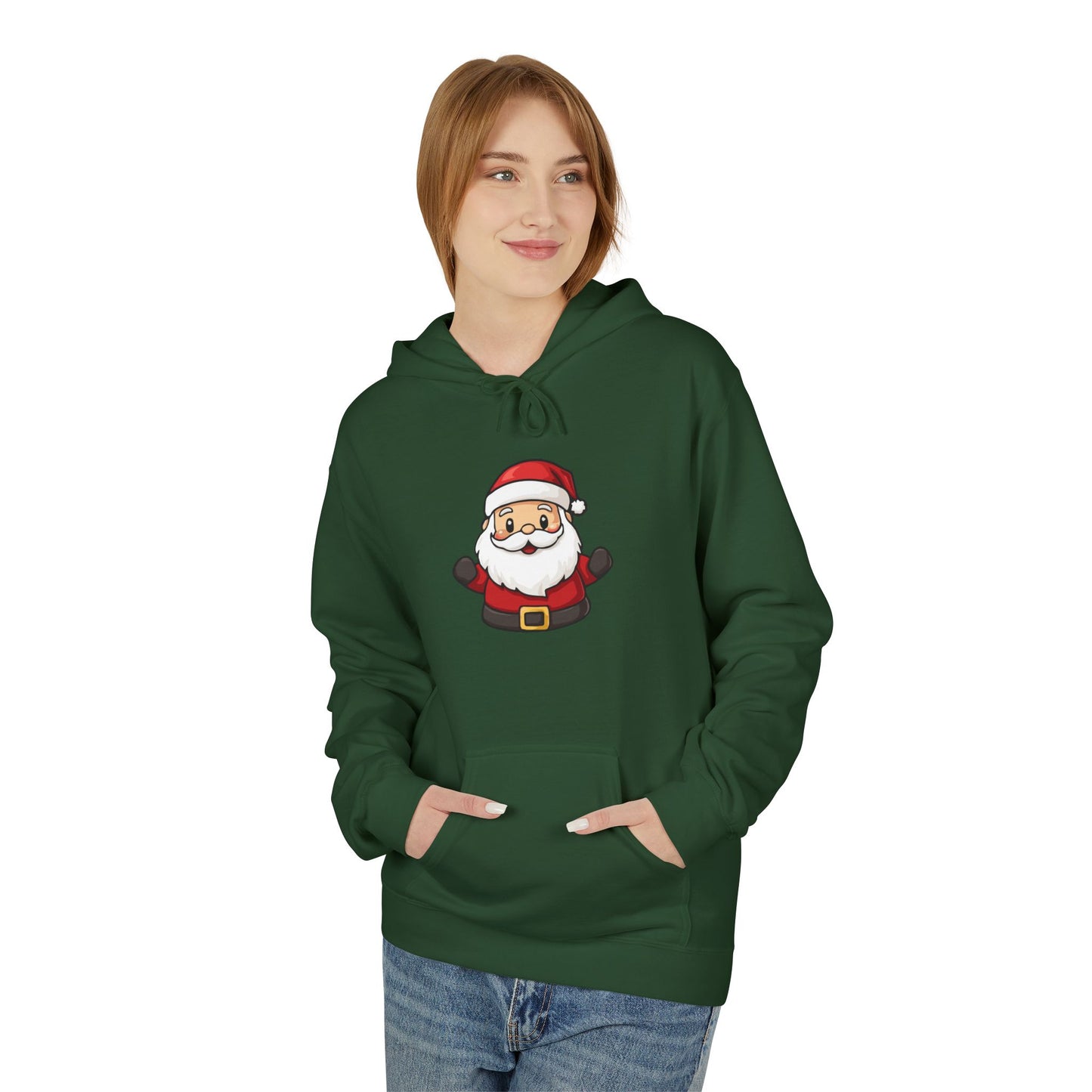Cute Santa Claus Christmas Hoodie – Holiday Edition Printify