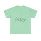 Dra-ke Graffiti Script Heavy Cotton Tee Printify
