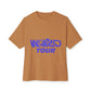 World Tour Bubble Letter-Oversized Tee Printify