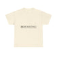 Plain Minimal Black Unisex Heavy Cotton Tee - snazzymerch