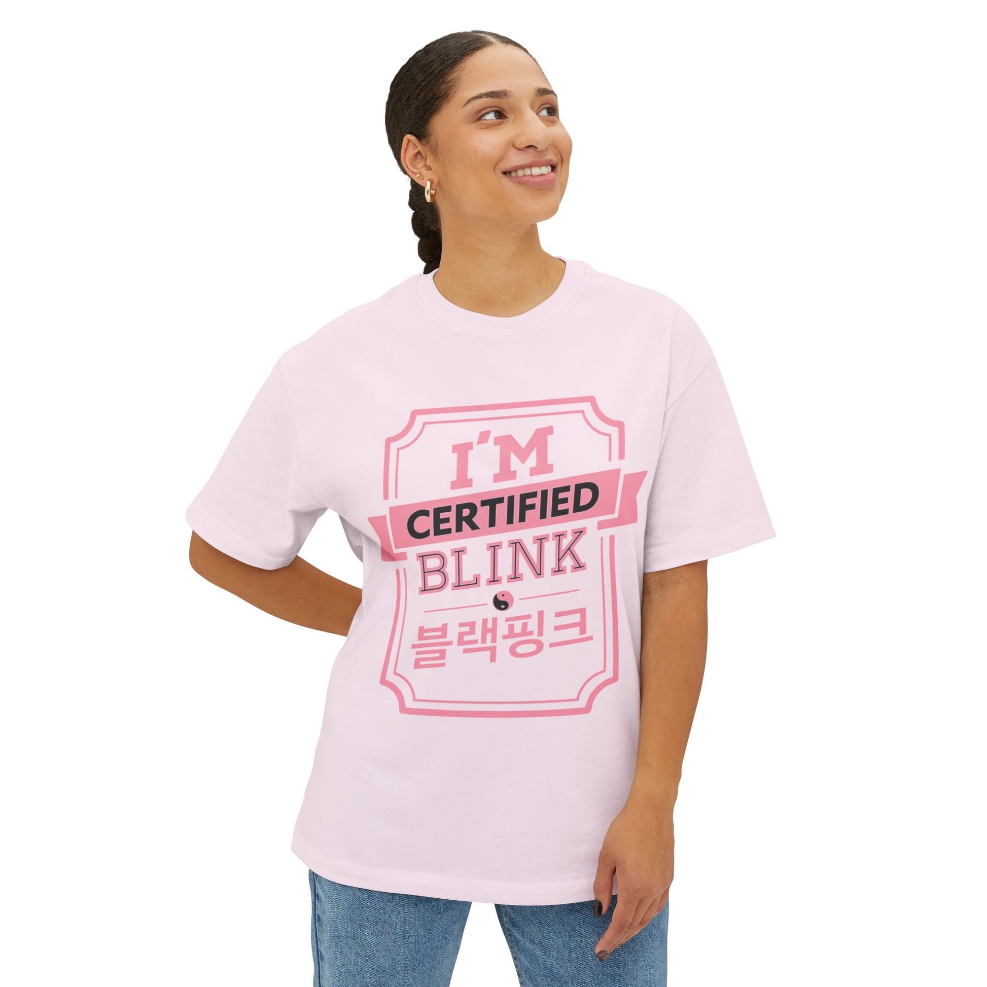 Certified BLINK Badge – Oversized Boxy Tee Printify