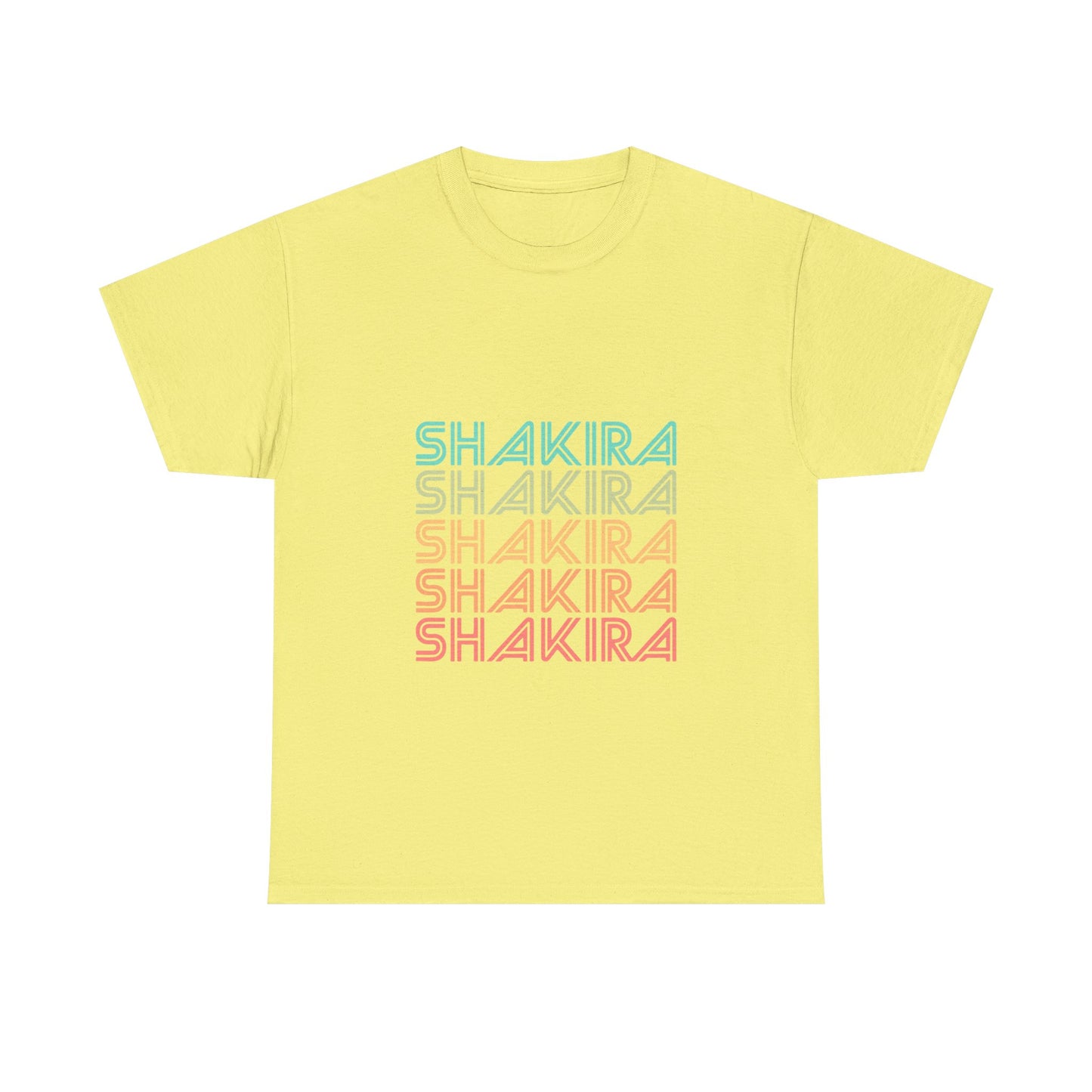 Retro Pop Lines Unisex Heavy cotton tee Printify