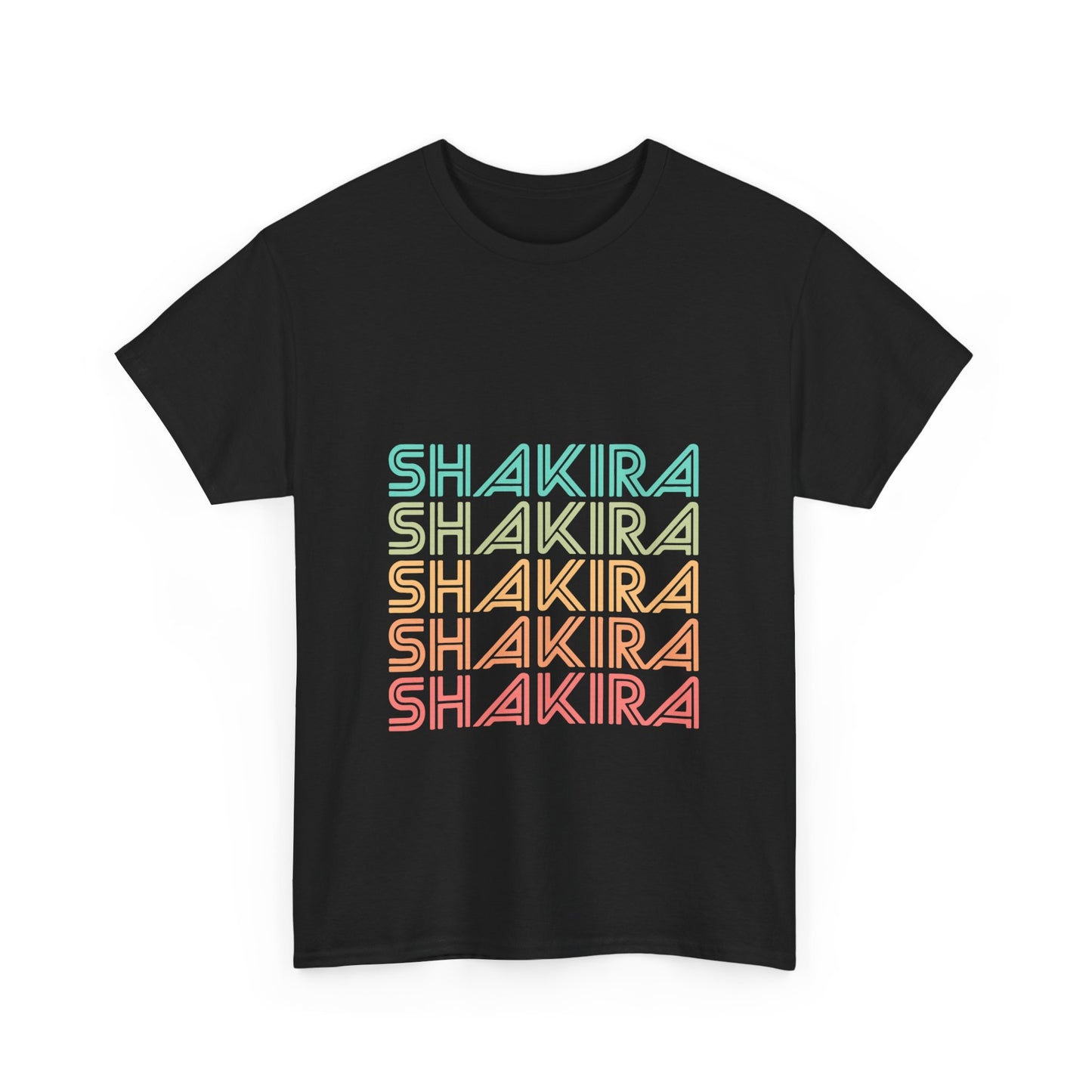 Retro Pop Lines Unisex Heavy cotton tee Printify
