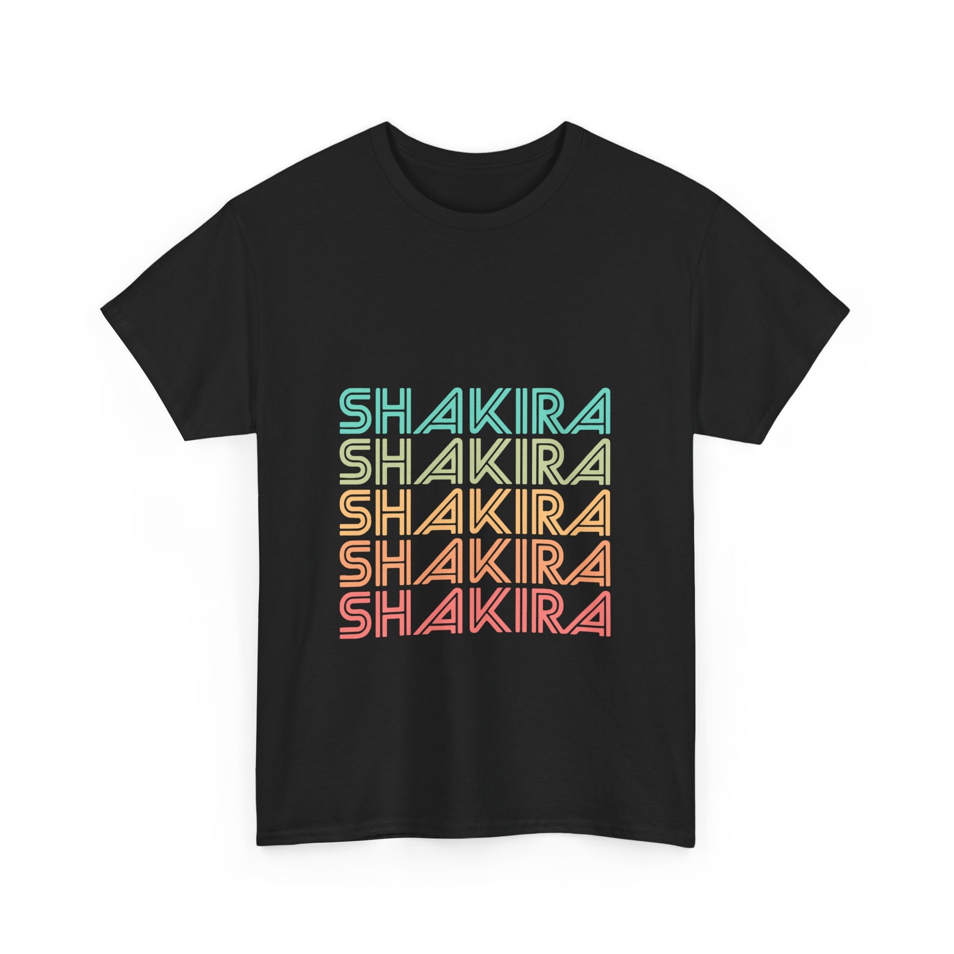 Retro Pop Lines Unisex Heavy cotton tee Printify