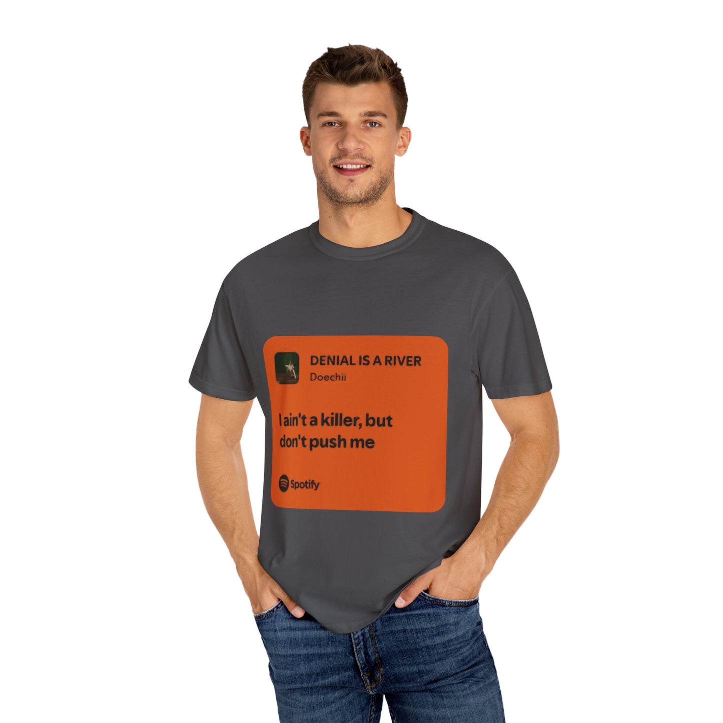 Music Quote Card Unisex Garment-Dyed T-shirt - snazzymerch