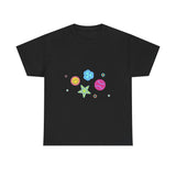 Color Pop Charm Patch Unisex Heavy Cotton Tee - snazzymerch