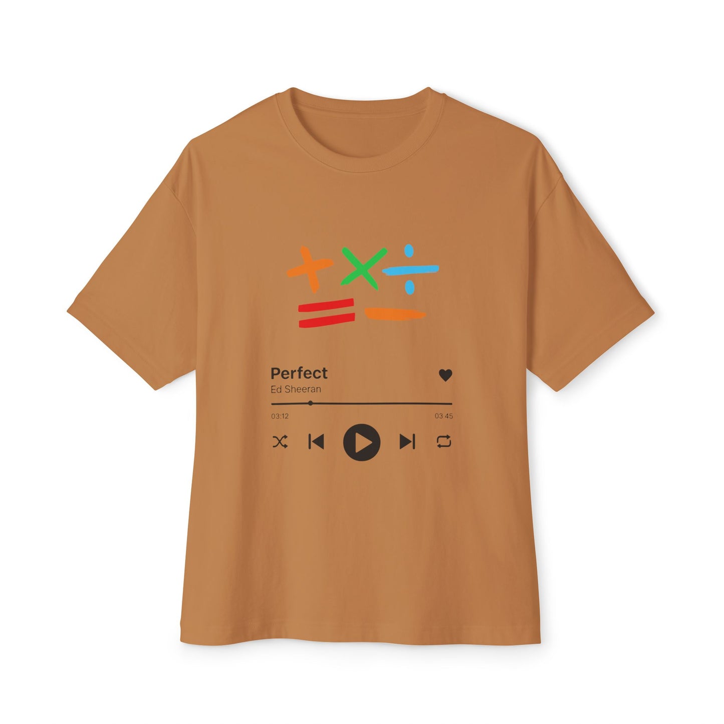 Oversized boxy tee | Ed sheeran music edition