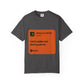 Music Quote Card Unisex Garment-Dyed T-shirt - snazzymerch
