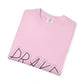 Dra-ke Graffiti Script Dyed Tshirt Printify