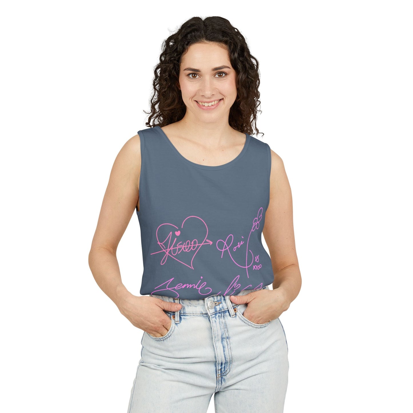 Signature Autograph – Dyed Tank Top Printify