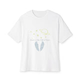 Starry Sky Wings Unisex Oversized Boxy Tee Printify