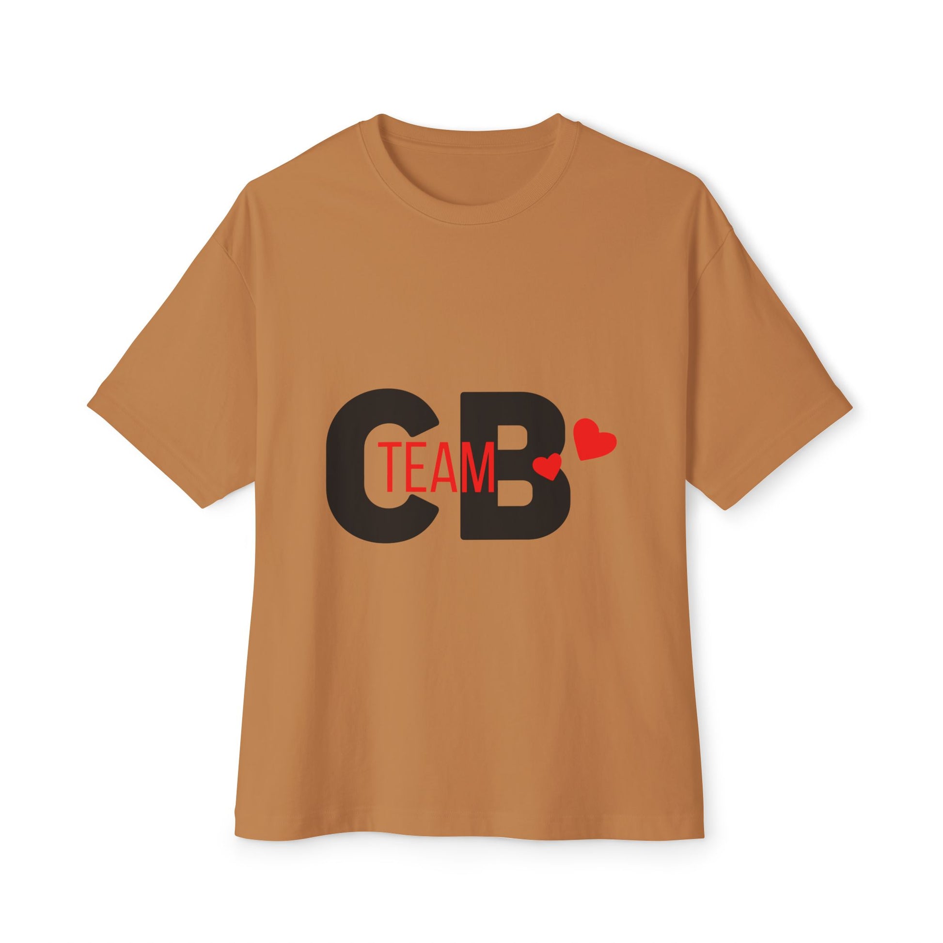 Heart Team Unisex oversized Boxy Tee - snazzymerch