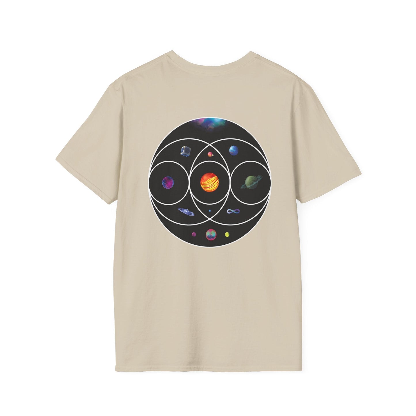 Unisex Softstyle T-Shirt Inspired by Coldplay’s Illustration Concept_B Printify