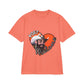 Unisex Garment-Dyed Drop-Shoulder T-Shirt – Post Malone Heart Design Printify