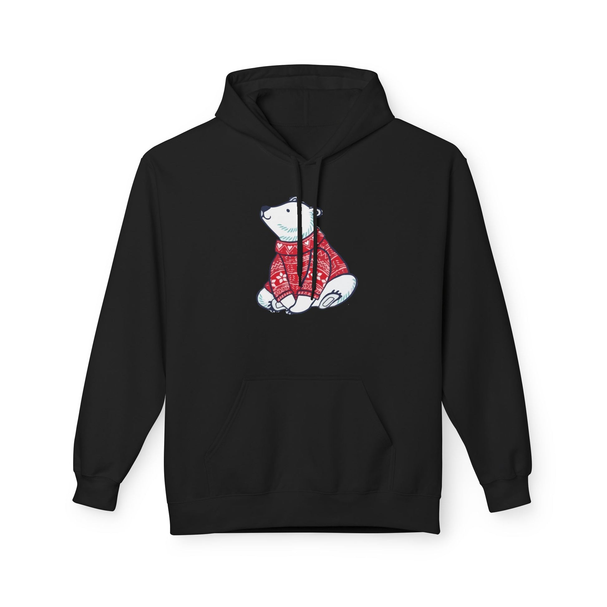 Cozy Polar Bear Christmas Hoodie – Holiday Edition Printify