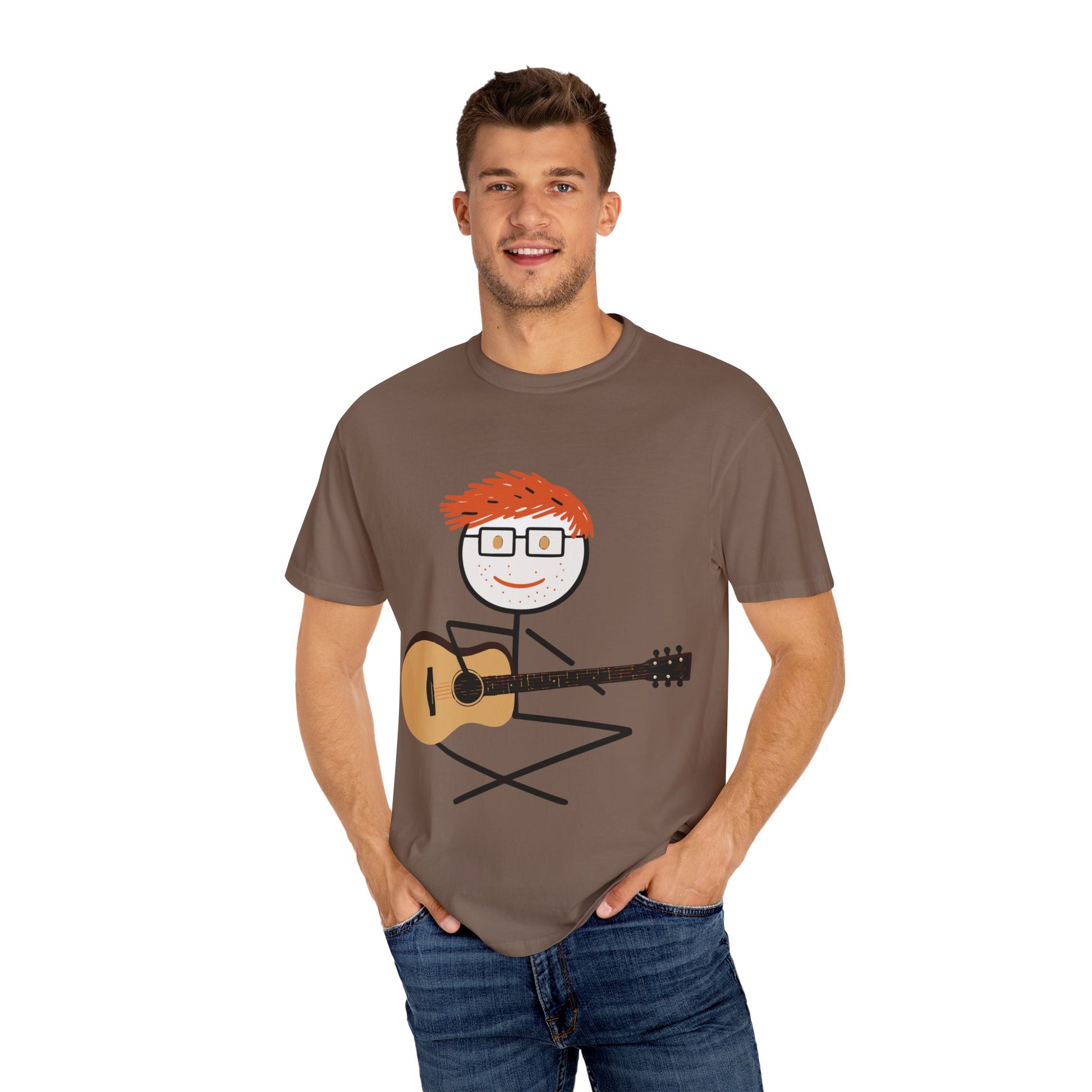 Ed Sheeran Guitar Dyed T-Shirt | Vintage Comfort