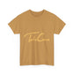 Take Care Gold Script Heavy Cotton Tee Printify