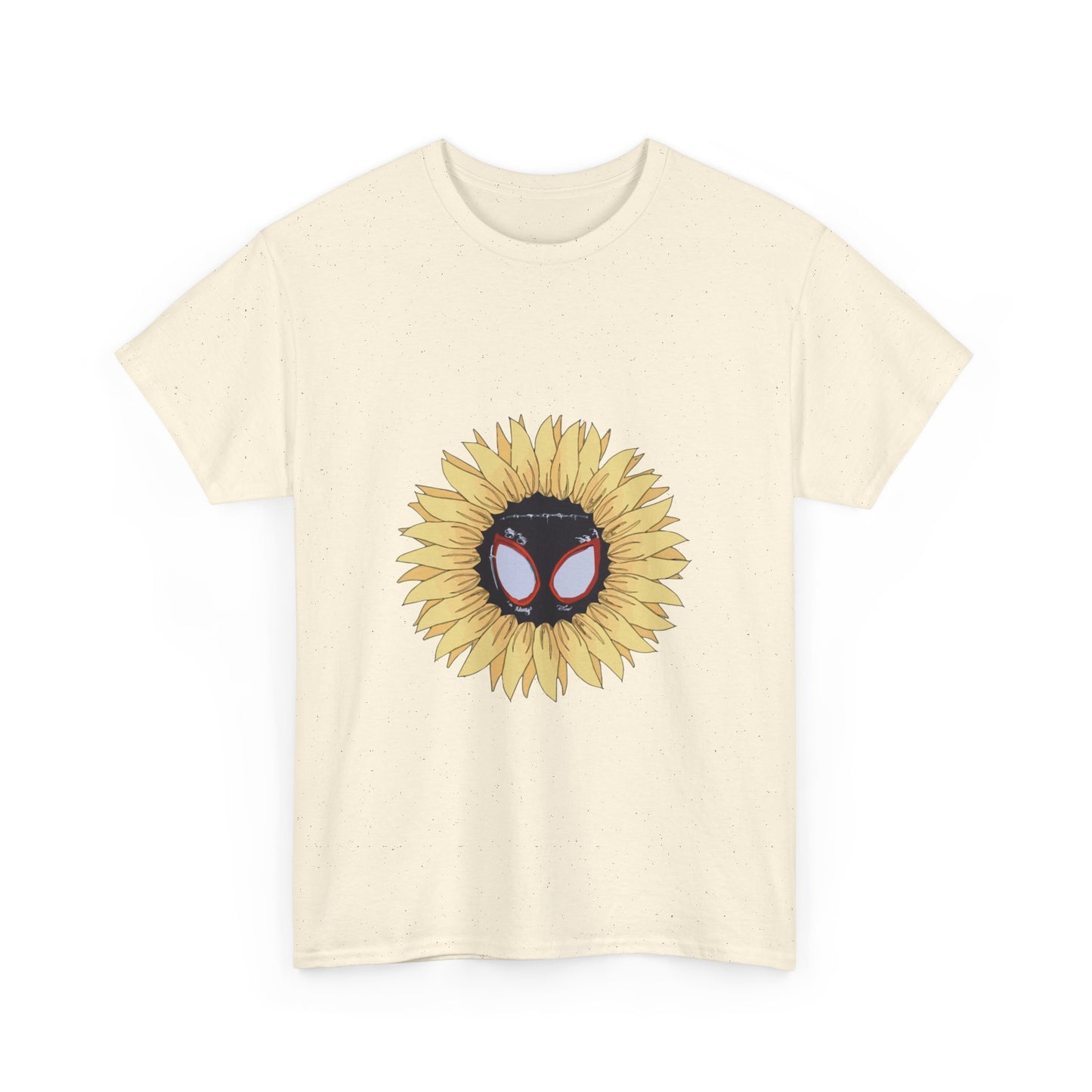 Sunflower Mask Illustration Unisex Heavy cotton Tee Printify