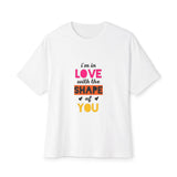 Copy of Copy of  Orange Divide Symbol Oversized Boxy Tee Printify