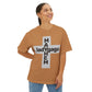 Lady Cross Mayhem-Unisex Oversized Tee Printify