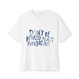 Act F*cking Nice Quote-Unisex Oversized Tee Printify