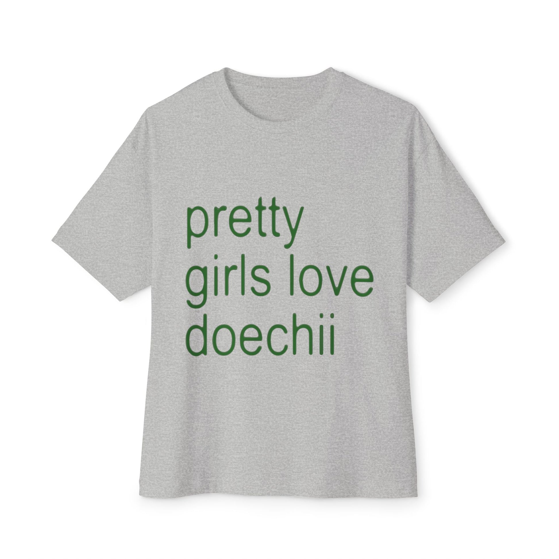 Green Text Statement Unisex Oversized Boxy Tee - snazzymerch