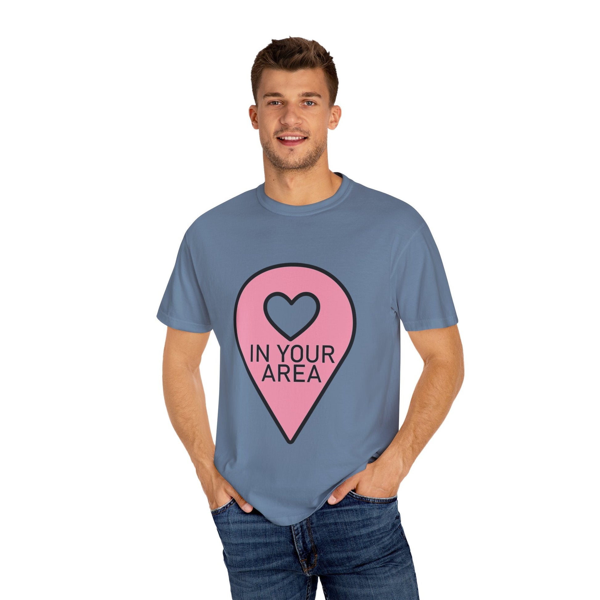 In Your Area Pin Marker – Dyed T-shirt Printify