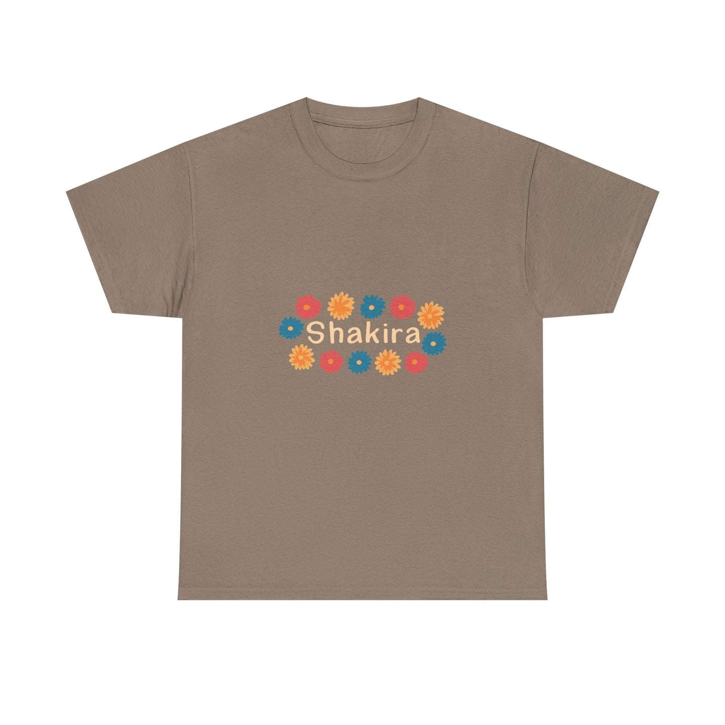 Retro Floral Groove Unisex Heavy cotton tee Printify