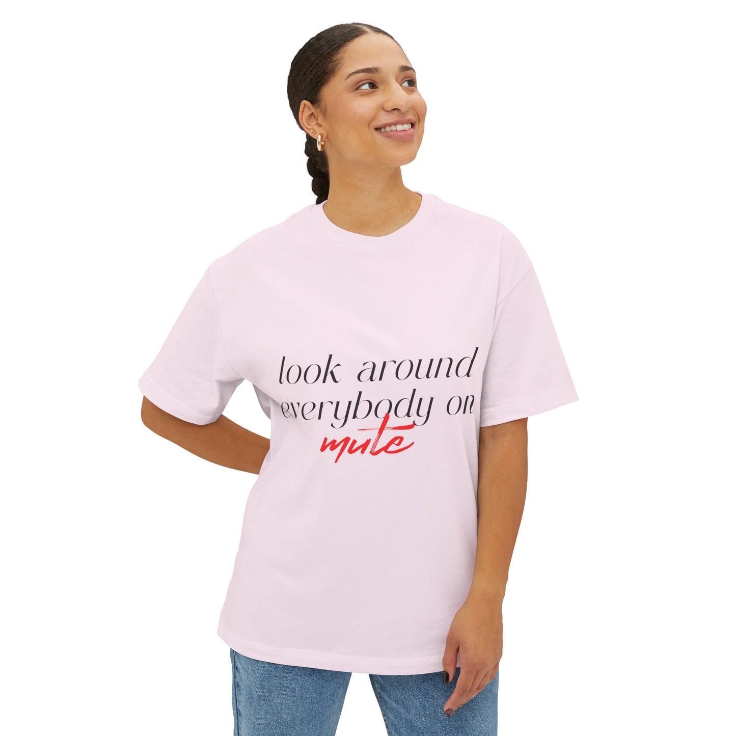 Muted World Unisex Oversized Boxy Tee - snazzymerch