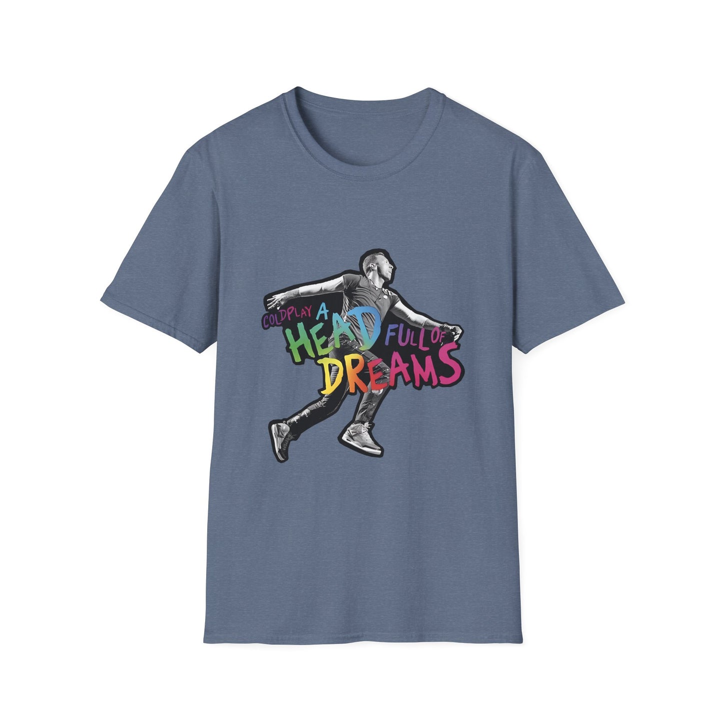 Unisex Softstyle T-Shirt Inspired by Coldplay A Head Full of Dreams Chris Printify