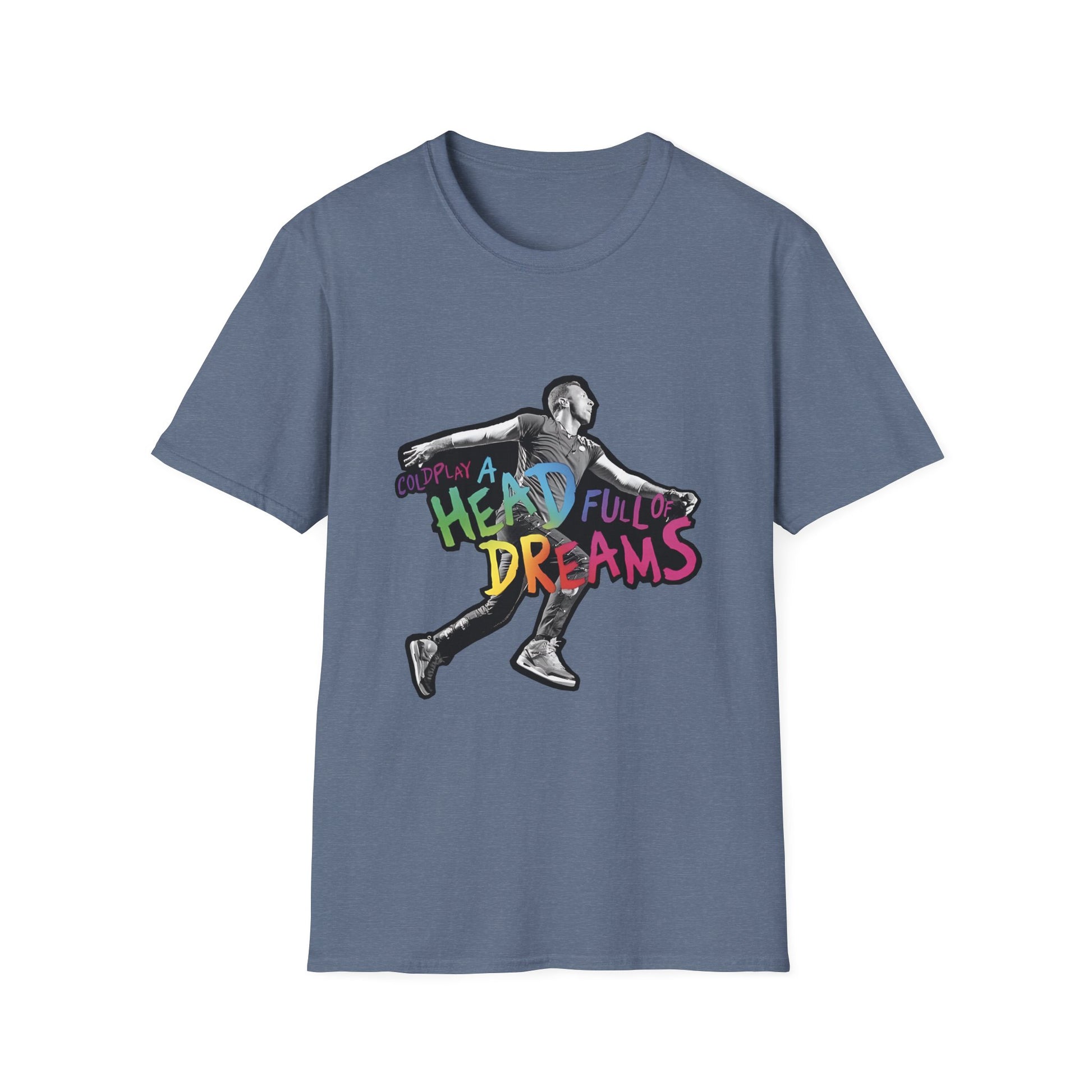 Unisex Softstyle T-Shirt Inspired by Coldplay A Head Full of Dreams Chris Printify