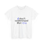 I <3 U Blue Type Unisex Heavy Cotton Tee - snazzymerch