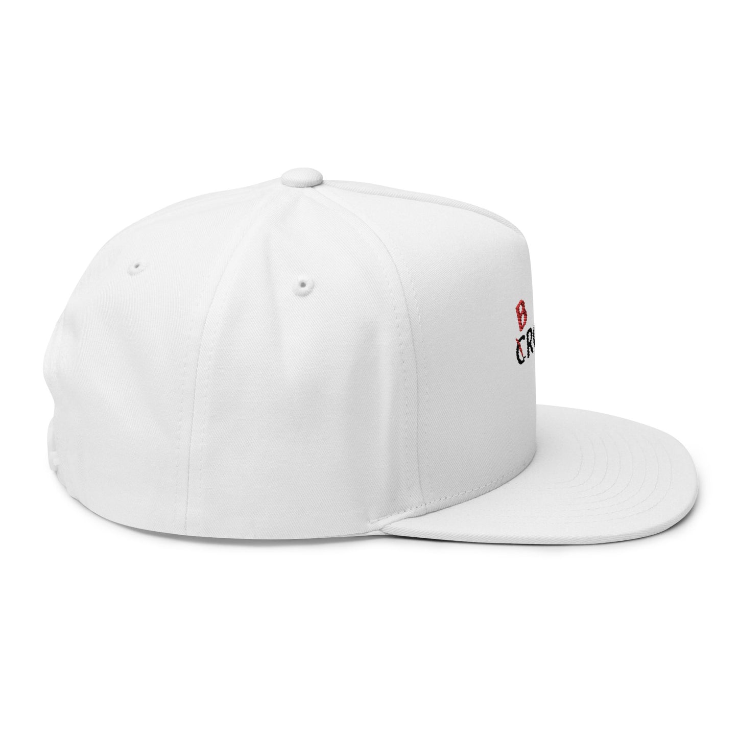 Abstract Red Flag Typography Fill Bill cap - snazzymerch
