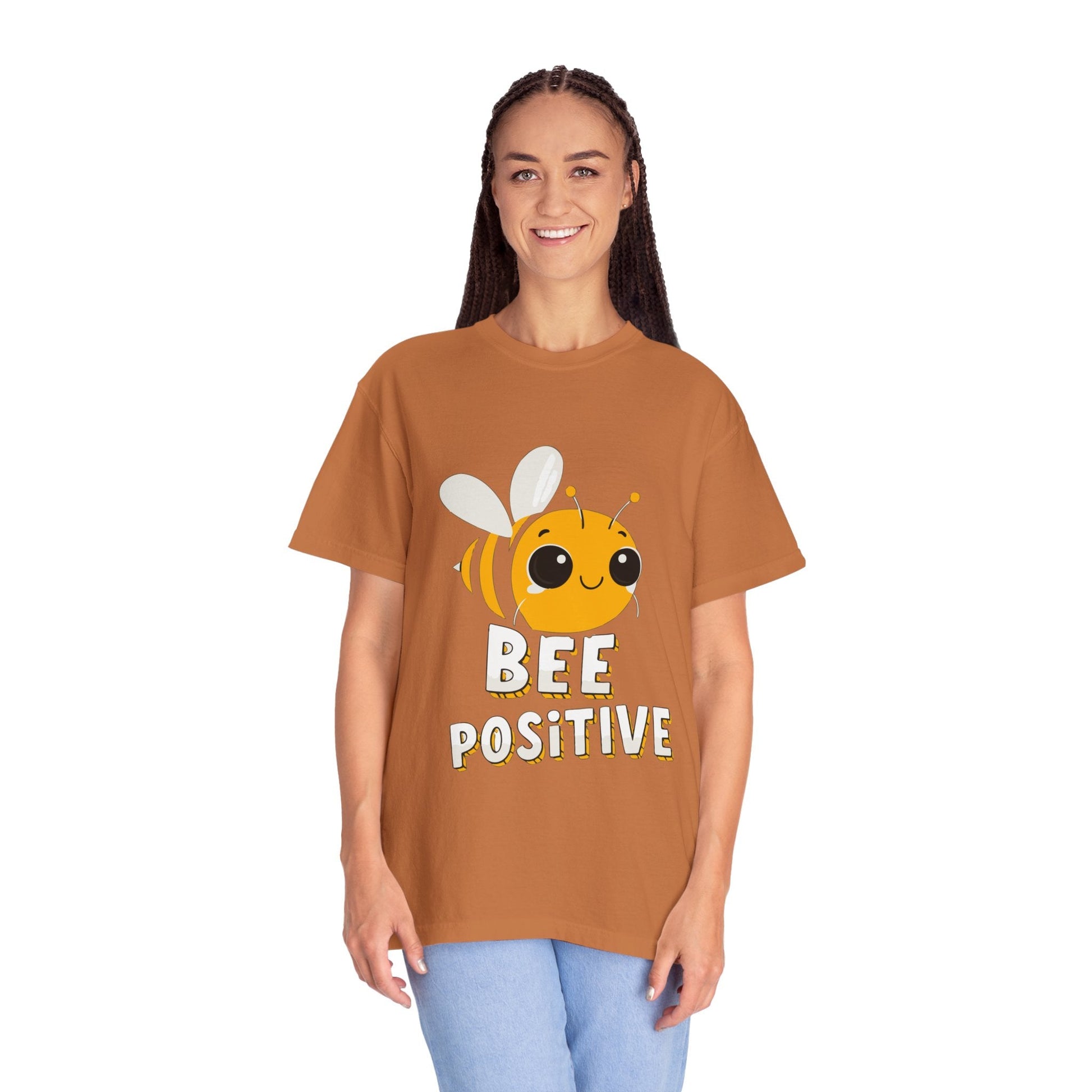 Dyed T-shirt – Snazzy Bee positive Edition Printify