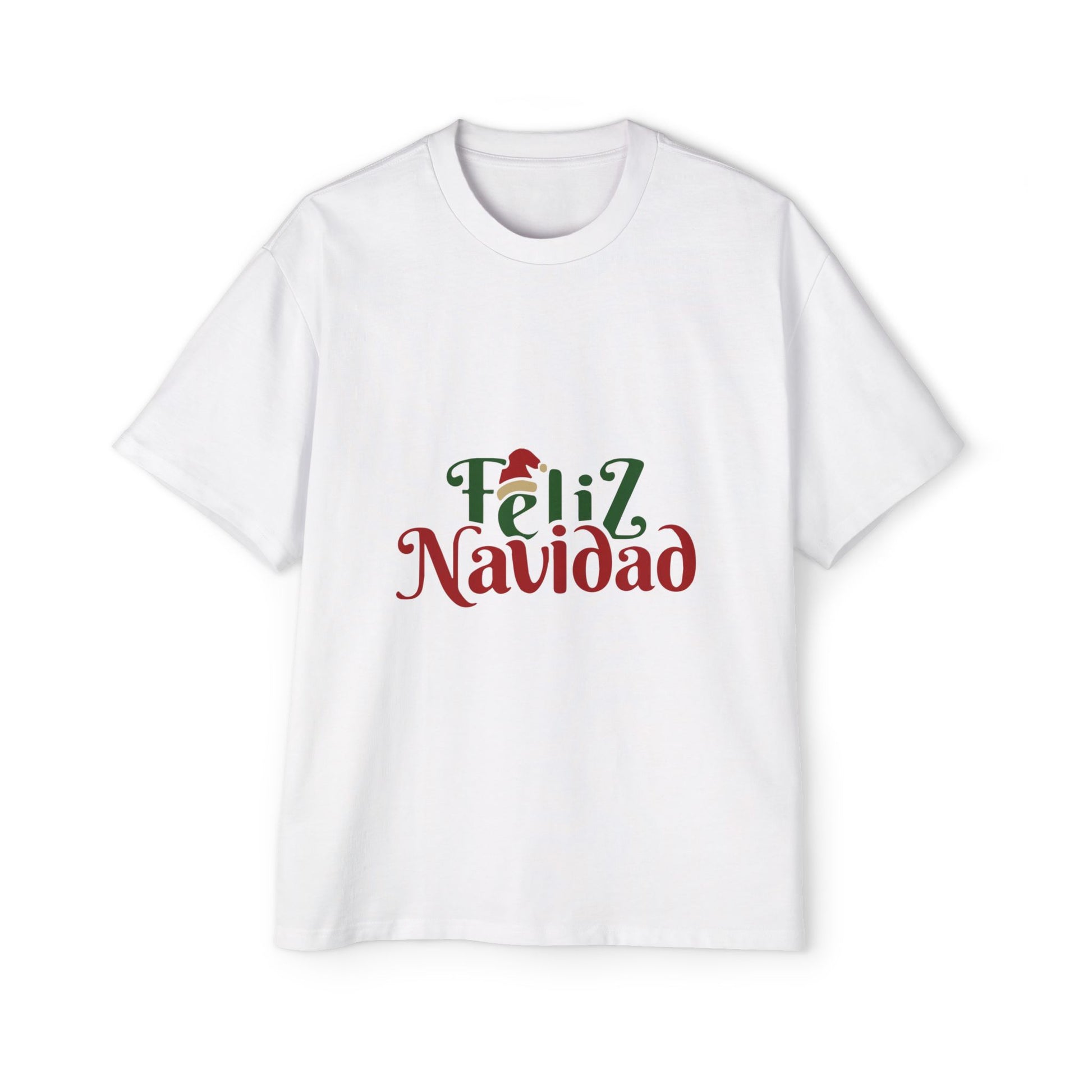 Feliz Navidad Oversized Tee – Festive Spanish Christmas T-Shirt Printify